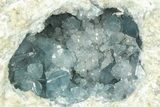 Crystal Filled Celestine (Celestite) Geode - Madagascar #293057-3